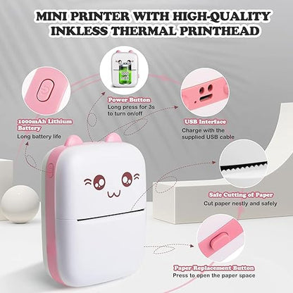 Mini thermal Printer - Print effortlessly anywhere !!